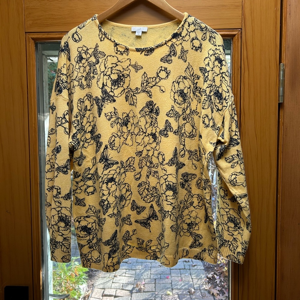 J.Jill lightweight floral sweater, XL